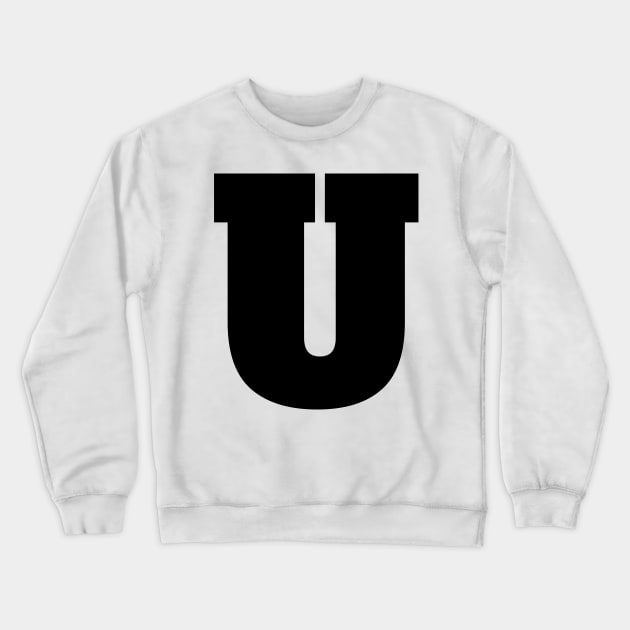 Alphabet U (Uppercase letter u), Letter U Crewneck Sweatshirt by maro_00